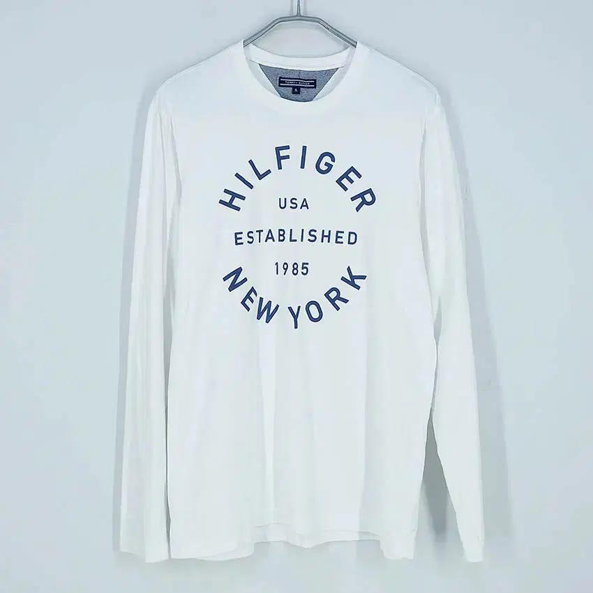 타미힐피거 남성 빅로고프린팅 긴팔티 화이트XL (HU37940) 2