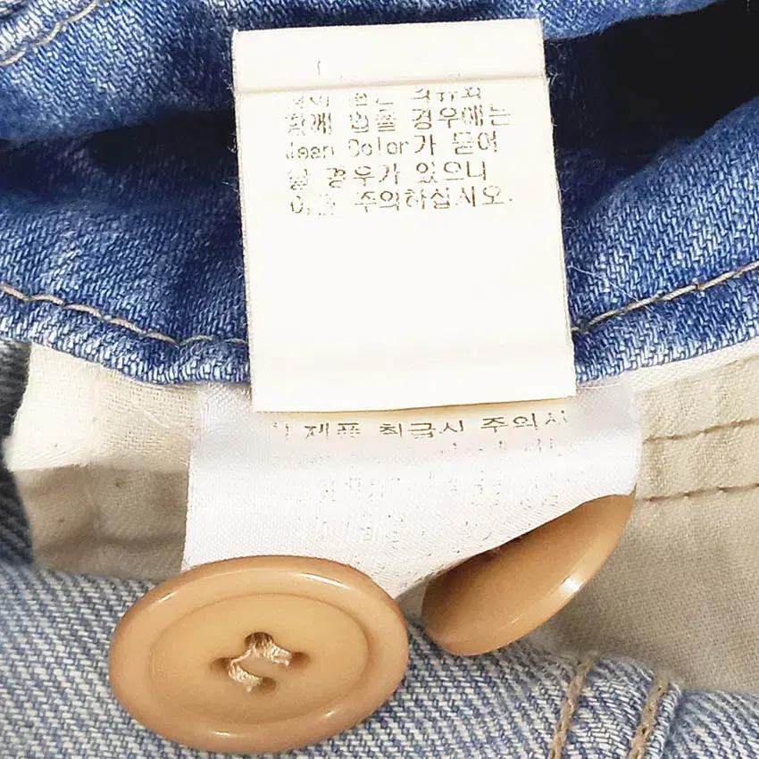 시스템 여성 멜빵 데님 미니원피스 연블루 (HU37935) 6