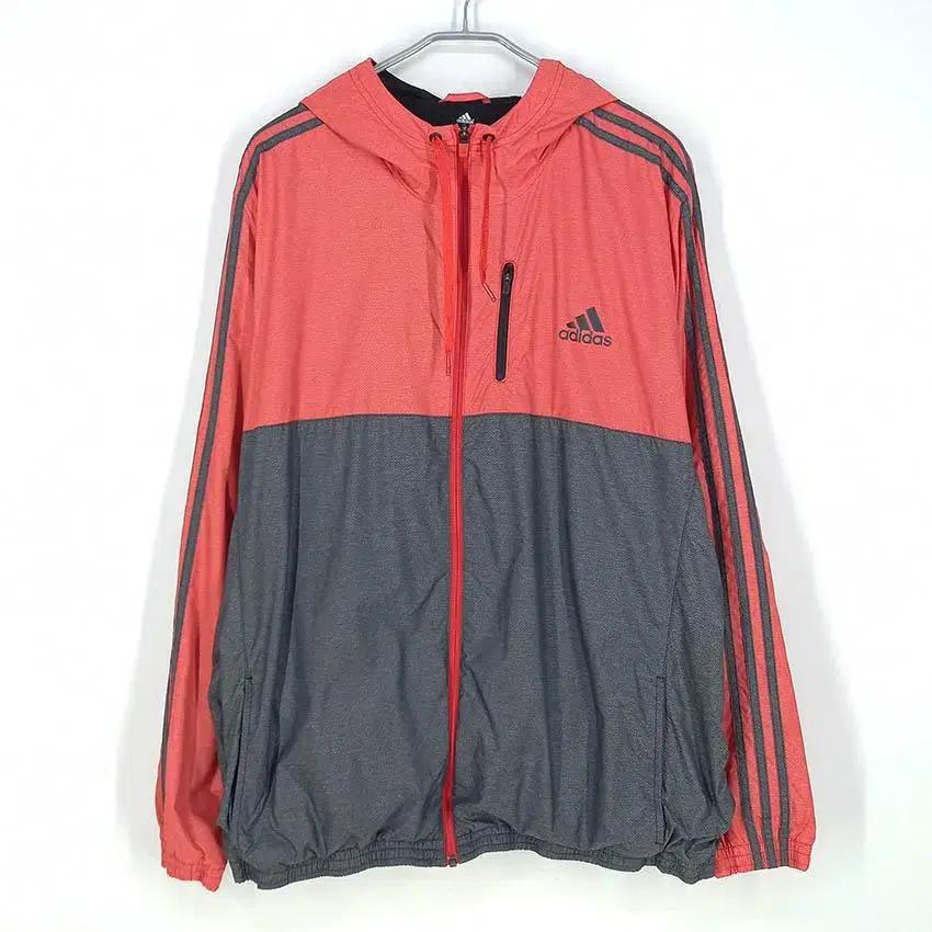 아디다스 남 투배색 후드 바람막이 레드2XL (HU29239) 2