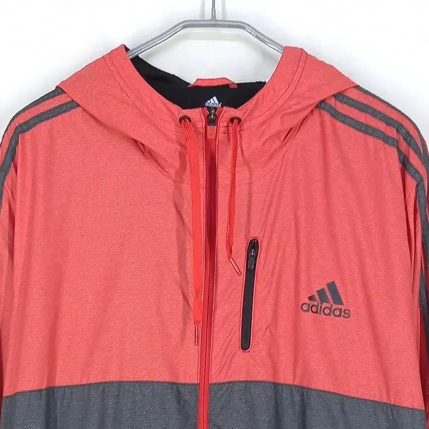 아디다스 남 투배색 후드 바람막이 레드2XL (HU29239) 4