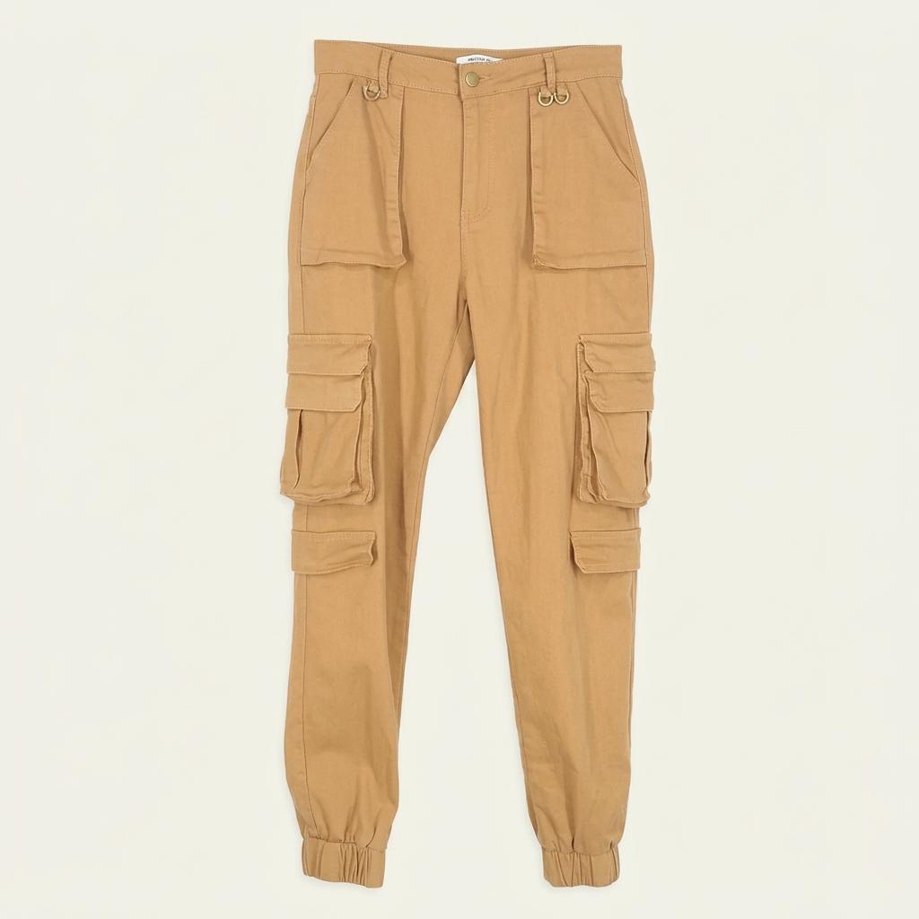 AMERICAN BAZI 여성 스판 조거팬츠 카라멜L (HU37860) 1