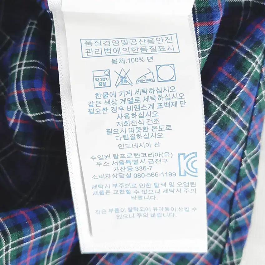 랄프로렌 유아동 체크 긴팔셔츠 네이비24M (HU37764) 6