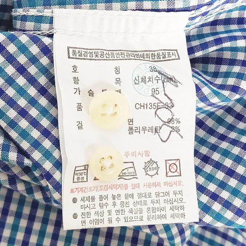 라코스테 여성 체크배색 춘추 긴팔셔츠 블루95 (HU37734) 6
