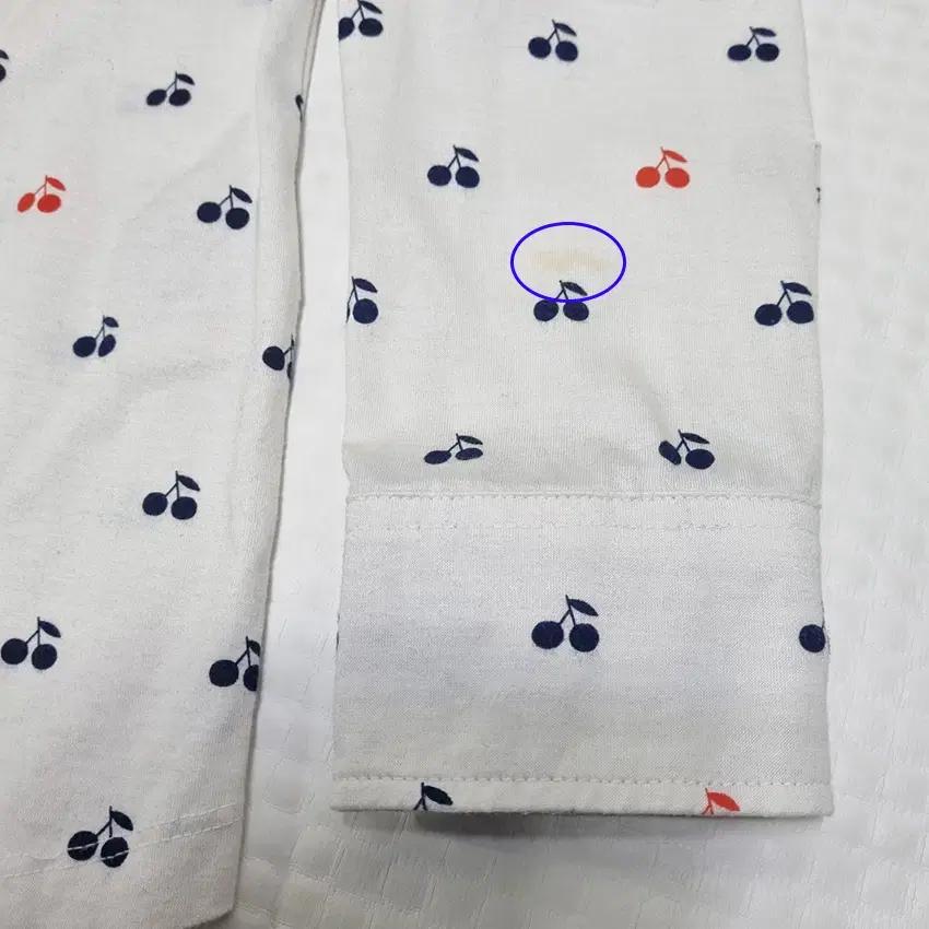 와이드앵글 여성 프린팅 셔츠형 티셔츠 화이트 (HU37730) 8