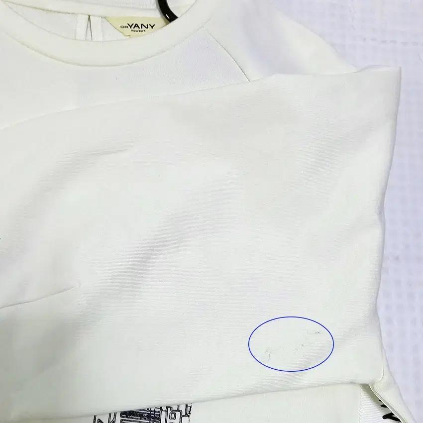 오야니 여성 춘추 루즈핏 8부소매 티셔츠 연크림 (HU37722) 9