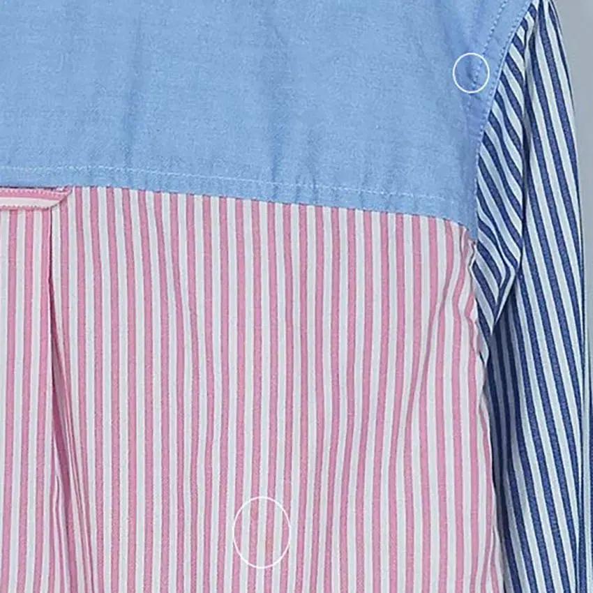 제이크루 여성 배색스트라이프 긴팔셔츠 블루 (HU37676) 8