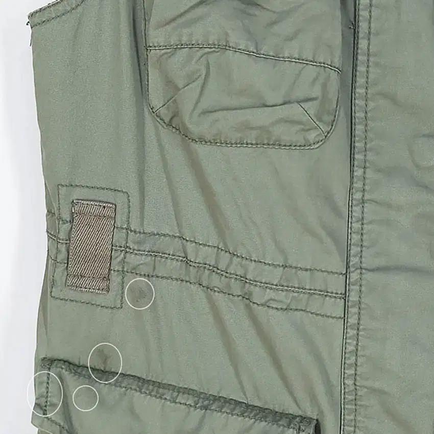 힐피거데님 여성 야상 민소매자켓 카키S (HU37633) 7