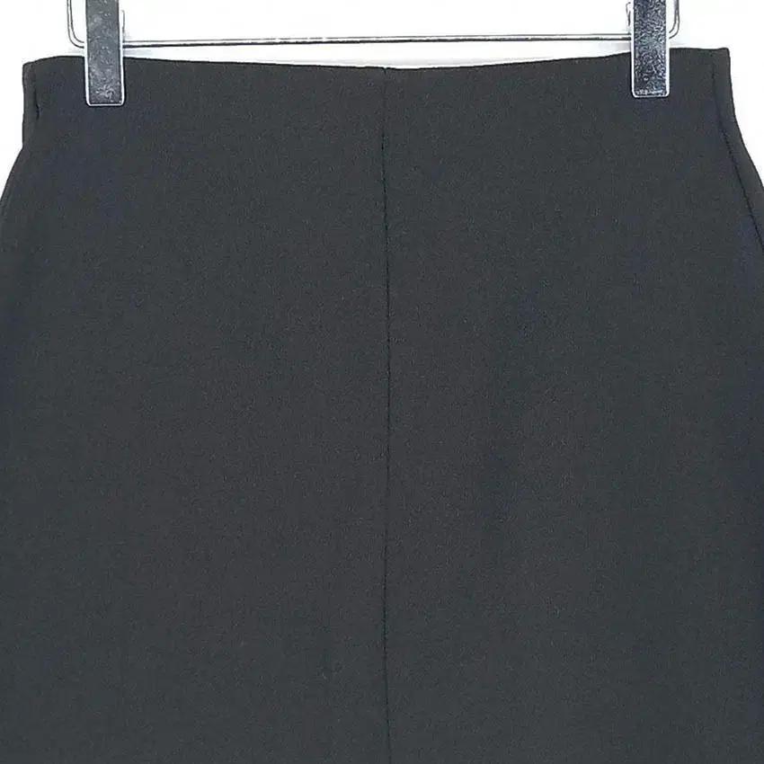 자라 허리밴딩 A라인 스판 춘추 미니스커트 블랙70 (HU37569) 4