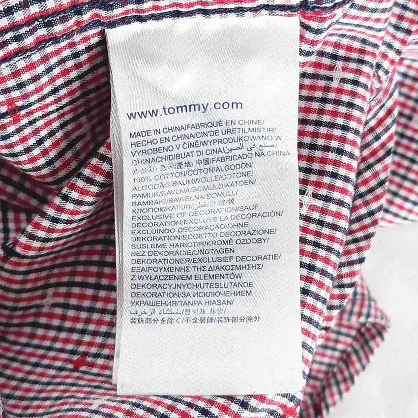 타미힐피거 여성 체크 긴팔셔츠 레드 (HU37539) 6