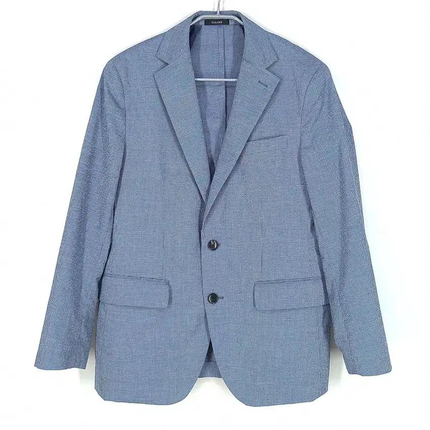 갤럭시 남 지짐이 잔체크 블레이저 네이비95  (HU32868) 2