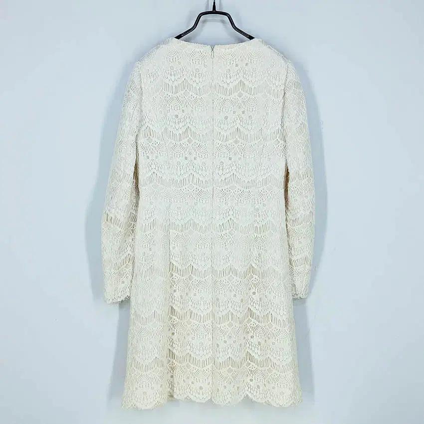 린 여성 춘추 레이스 큐빅 미니원피스 크림 (HU37501) 3