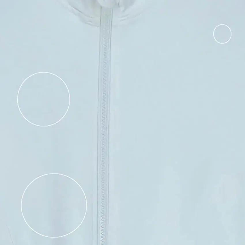 런블랙 여성 암워머 기능성 크롭 집업자켓 화이트XS (HU37487) 6