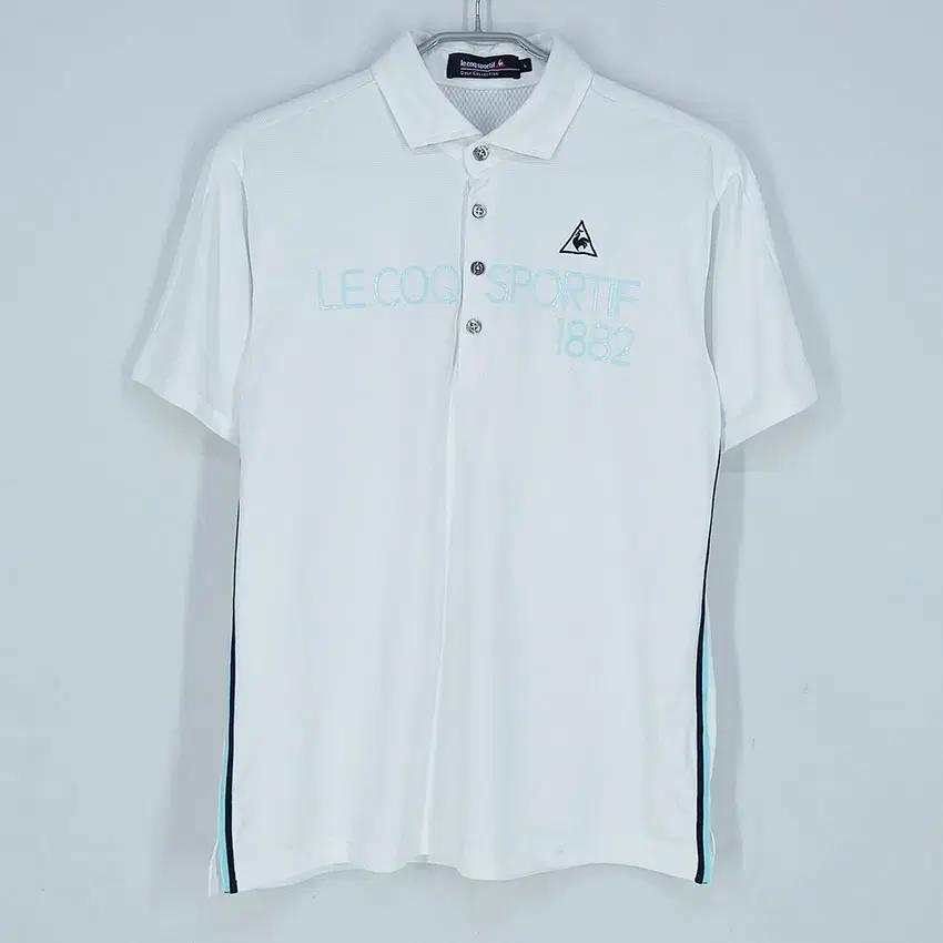 르꼬끄골프 남성 빅로고 카라반팔티 연아이보리L (HU31643) 2