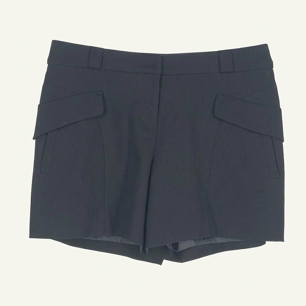 쿠아 여성 폴리 스판끼 춘추 미니팬츠 블랙 (HU37378) 1