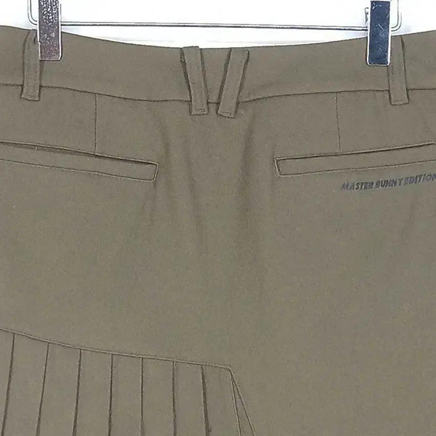 마스터바니 여성 얇은모직 춘추 미니치마바지 카키 (HU37377) 4