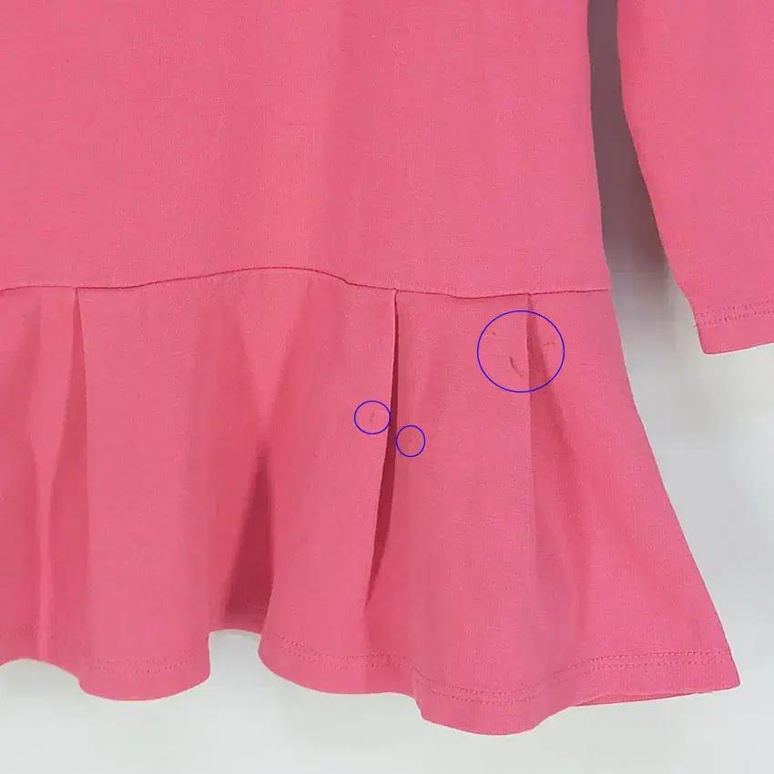 베네통 아동 카라넥 미니원피스 핑크100(4-5세)(HU37282) 8