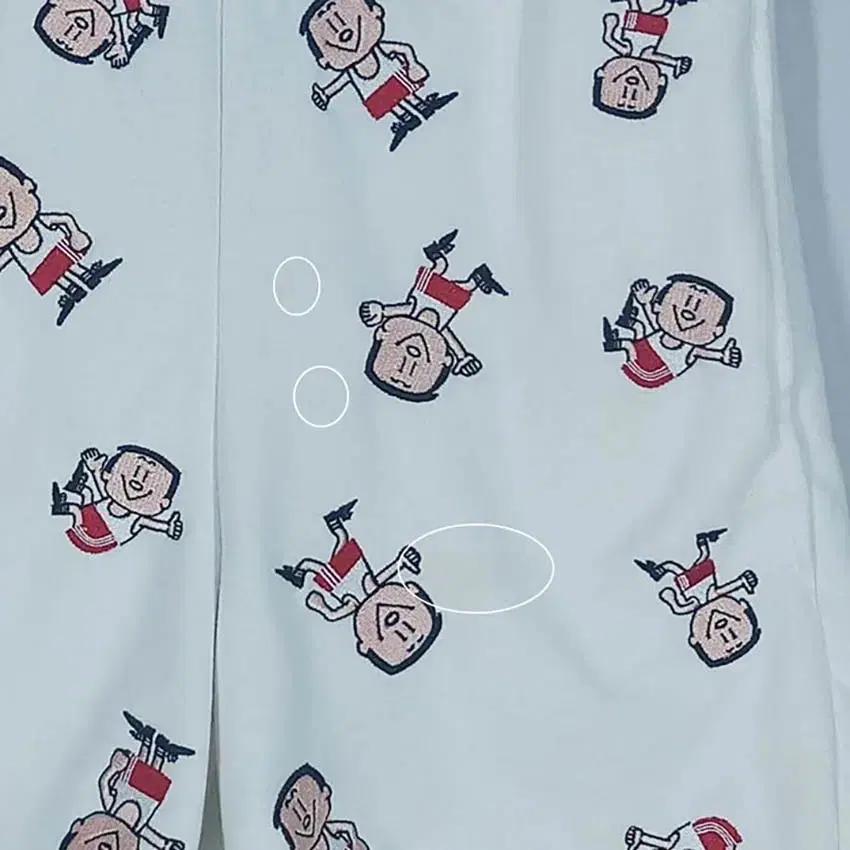 아디다스 여성 자수패턴 4부 밴딩팬츠 화이트76 (HU37187) 7