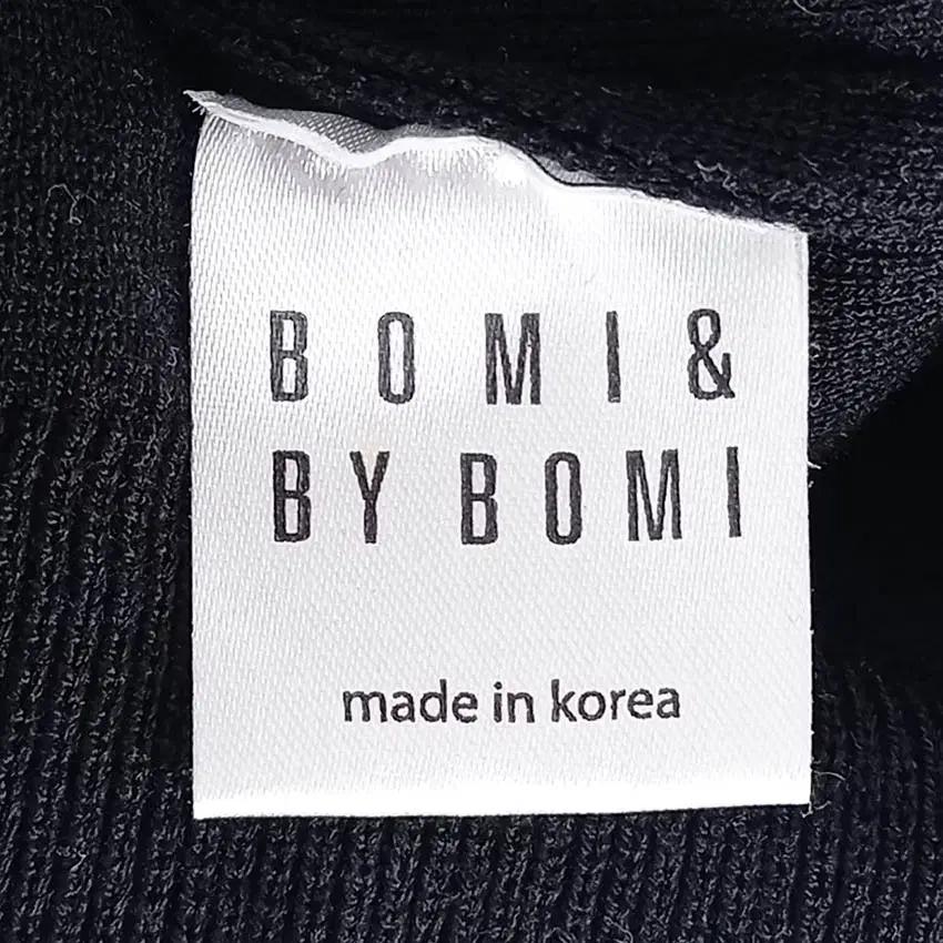 보미바이보미 여성 춘하 소매끈 5부소매 니트티 블랙 (HU37139) 6