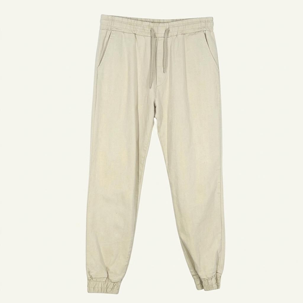 빈티지 남성 면 조거 밴딩팬츠 베이지2XL (HU37038) 1