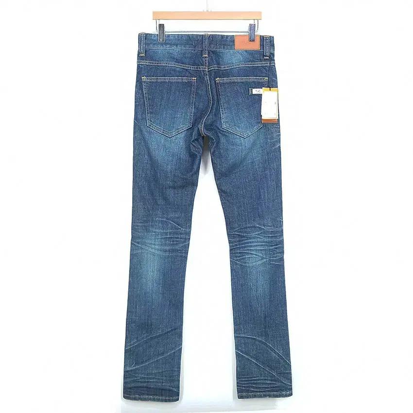 플랙 여성 슬림핏 구김워싱 데님팬츠 중청 (HU37016) 3