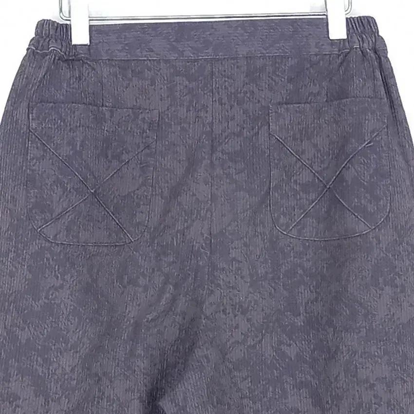 빈티지 여성 옆밴딩 춘추 생활한복 팬츠 퍼플그레이 (HU37010) 4