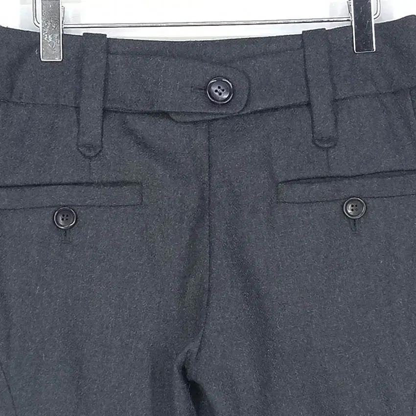 시스템 여성 얇은모직 춘추용 4부팬츠 다크그레이 (HU37000) 4