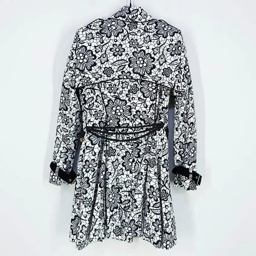 에고이스트 여성 프린팅 소매분리 자켓 블랙 (HU34446) 3