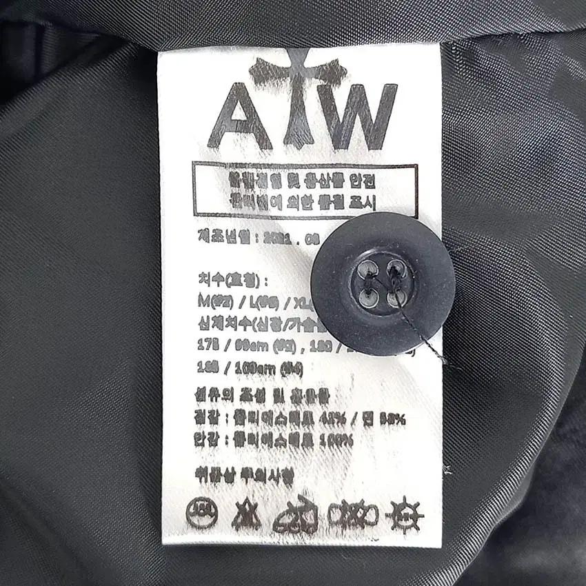 아티스트웨어 남성 앞뒤자수 춘추 봄버자켓 블랙M (HU36899) 6