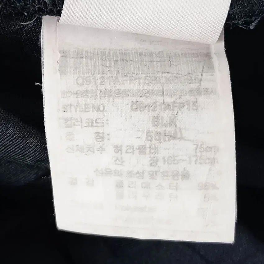 르꼬끄 여 로고자수 옆프린팅 일자 밴딩팬츠 블랙M (HU36850) 6
