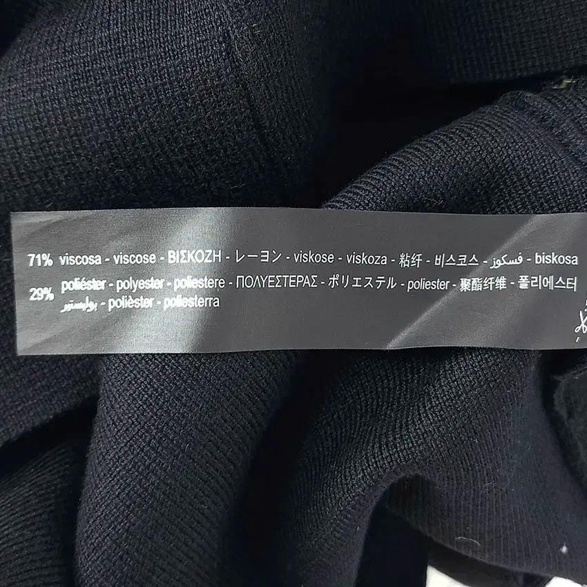 자라 여성 반집업 춘추 숏 니트반팔티 블랙S (HU36744) 6