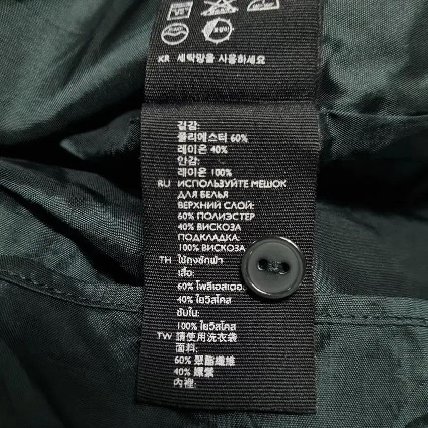 코스 여성 체크 반버튼 춘추 셔츠원피스 그린32 (HU36599) 7