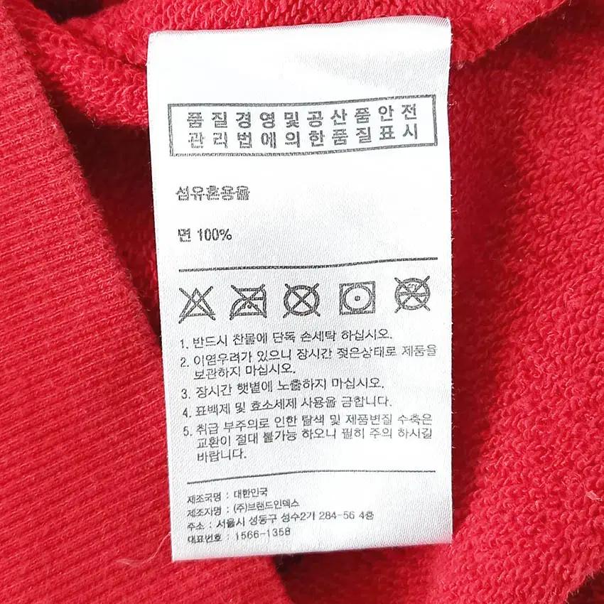 팬콧 여성 패치 라운드맨투맨 레드S (HU36499) 6
