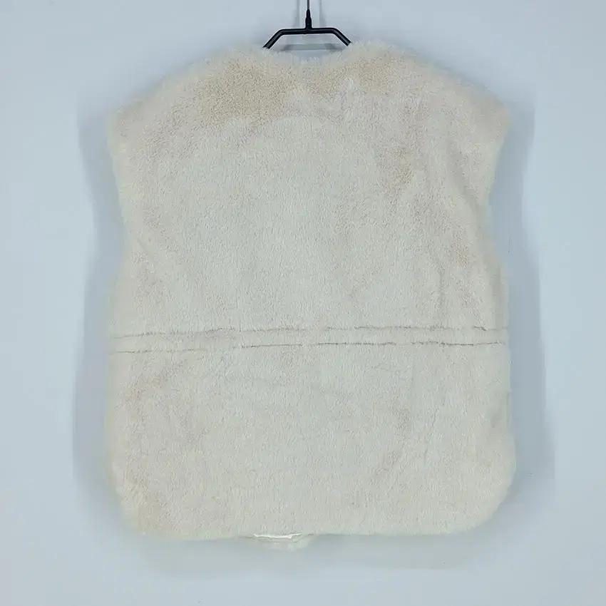 빈티지 여 허리스트링 소프트 퍼조끼 아이보리 (HU18985) 3