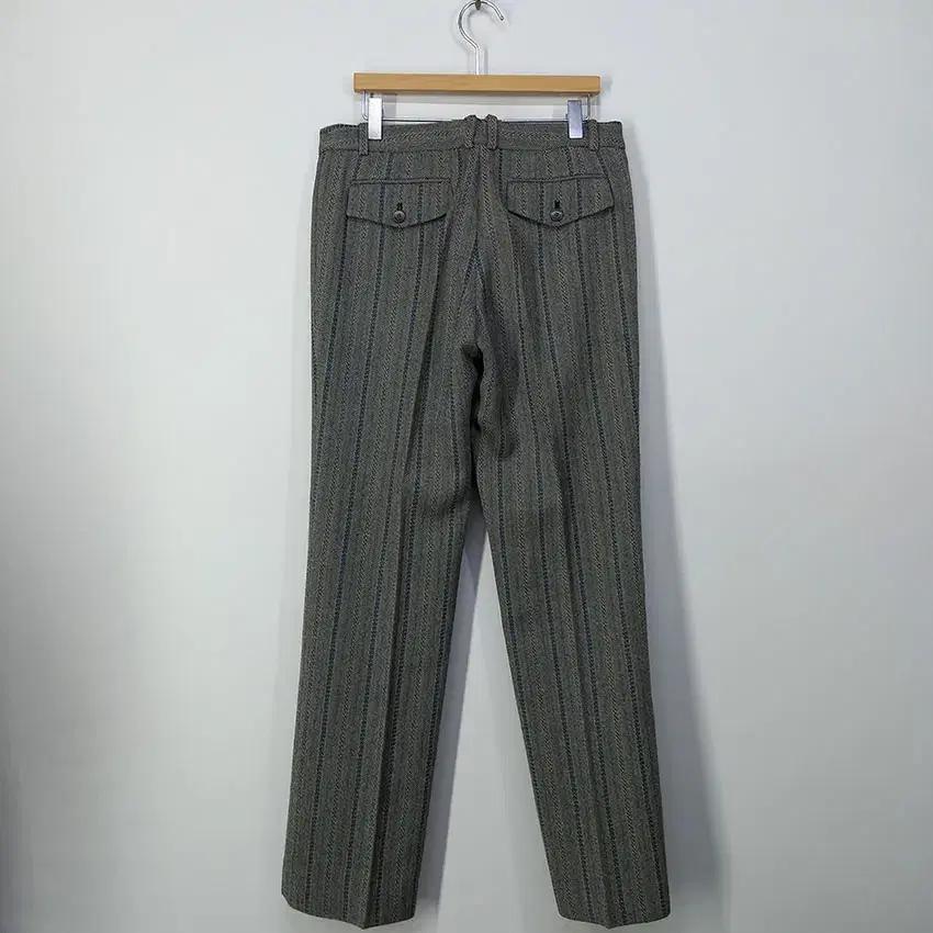타임 여성 헤링본 모직 일자와이드팬츠 그레이 (HU10149) 3