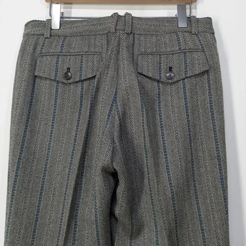 타임 여성 헤링본 모직 일자와이드팬츠 그레이 (HU10149) 6