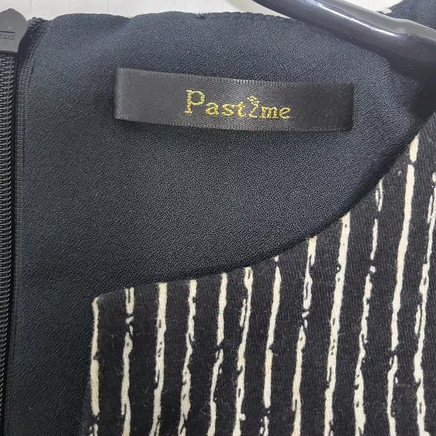 Pastzme 배색 약스판 슬림 숏미니원피스 블랙 (HU36467) 5