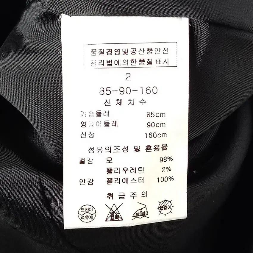 린 여성 슬림핏 똑딱이2버튼 간절기 하프 자켓 블랙 (HU36420) 6