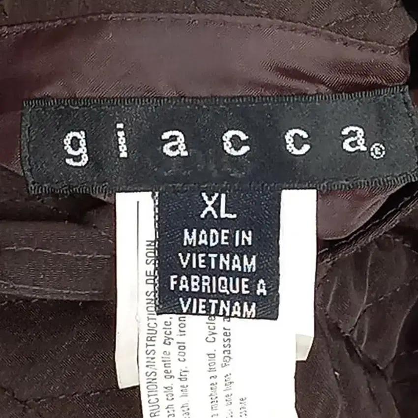 GIACCA 여 양면 퀄팅 지브라 롱집업자켓 브라운XL (HU20038) 8