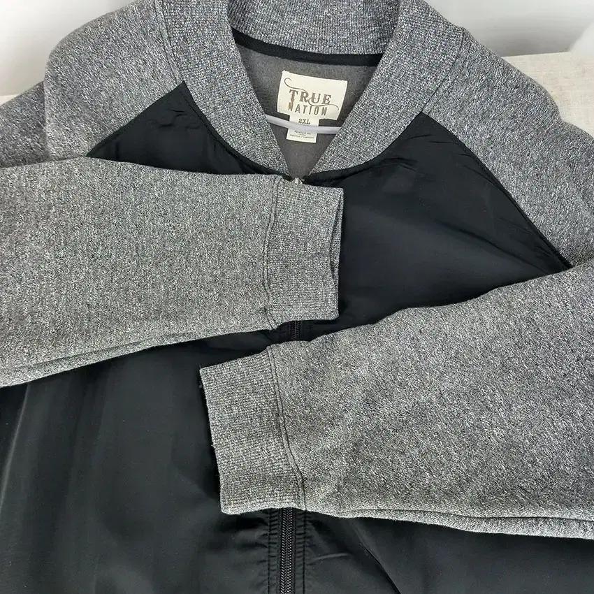 빈티지 남성 방풍 니트집업자켓 블랙 그레이 2XL (HU10734) 6