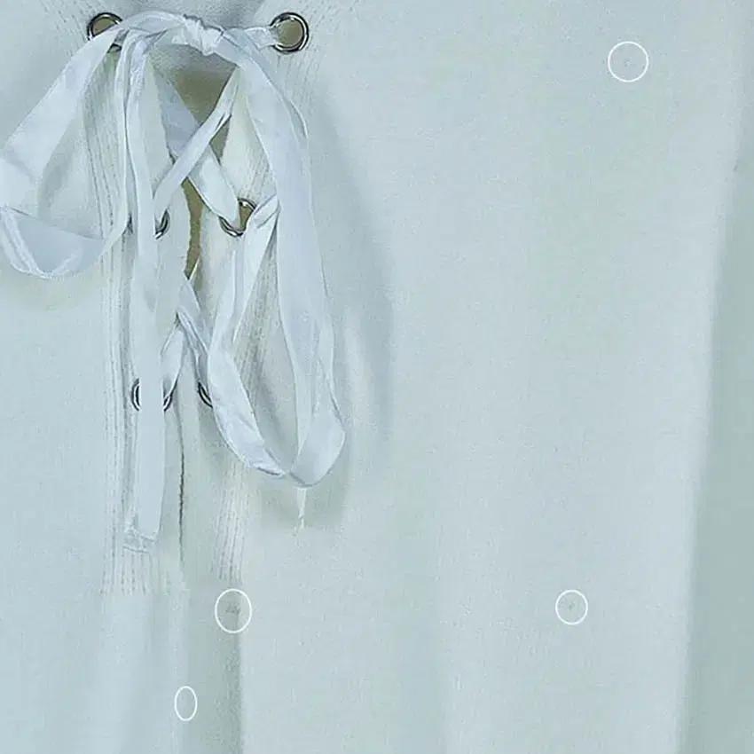 온앤온 여성 아일렛 양모혼방 니트티 아이보리85 (HU36352) 7
