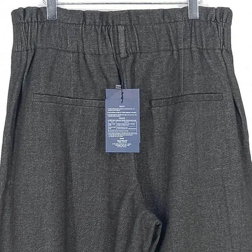 판영 여 추동 뒷밴딩 하이 와이드팬츠 다크그레이76 (HU36217) 4