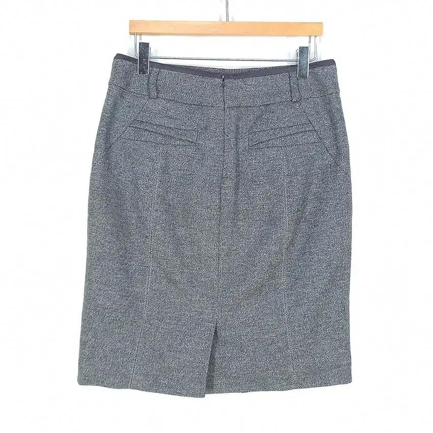 앤클라인 여성 슬림핏 모직스커트 그레이 (HU35879) 3