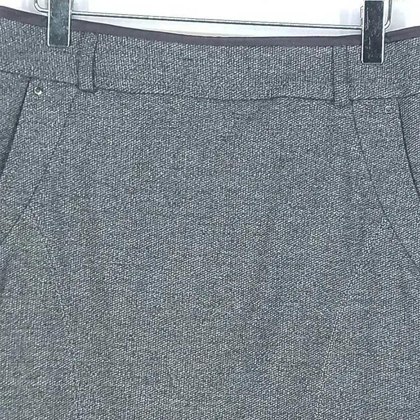앤클라인 여성 슬림핏 모직스커트 그레이 (HU35879) 4