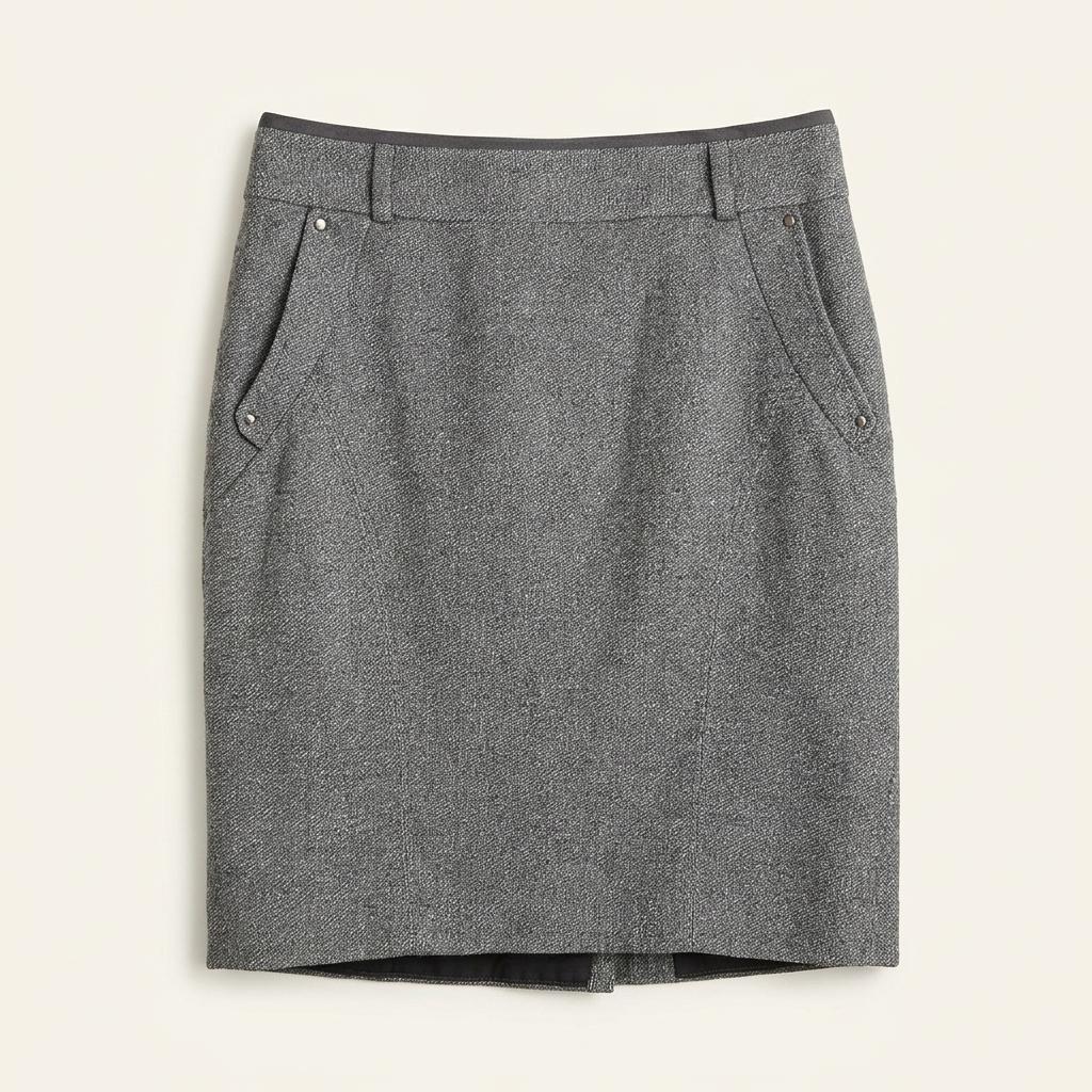 앤클라인 여성 슬림핏 모직스커트 그레이 (HU35879) 1