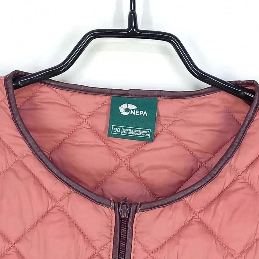 네파 여성 퀄팅 집업 경량패딩 핑크 (HU35763) 7