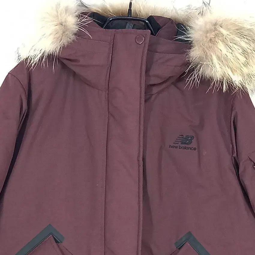 뉴발란스 여성 후드고정 덕다운패딩 브릭90 (HU35707) 4