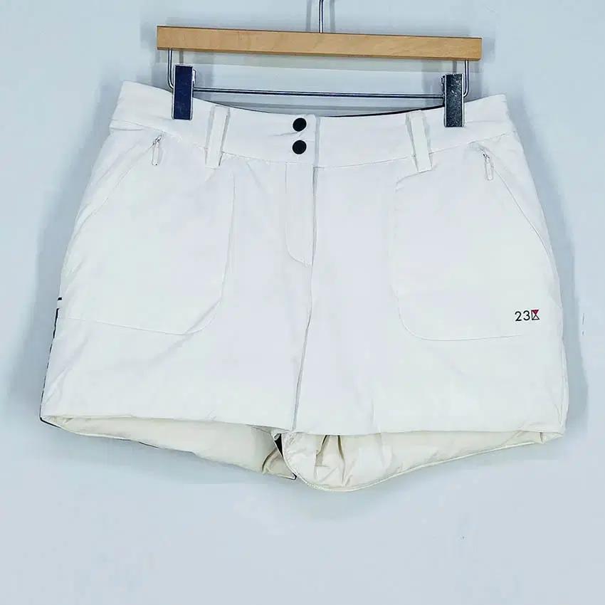23구골프 여 뒷밴딩 구스다운 미니팬츠 아이보리67 (HU35645) 2