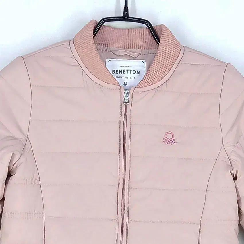 베네통 아동 웰론충전재 집업자켓 핑크120 (HU35567) 4