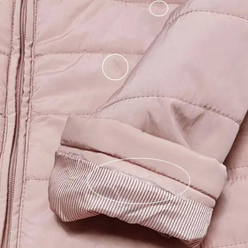 베네통 아동 웰론충전재 집업자켓 핑크120 (HU35567) 10