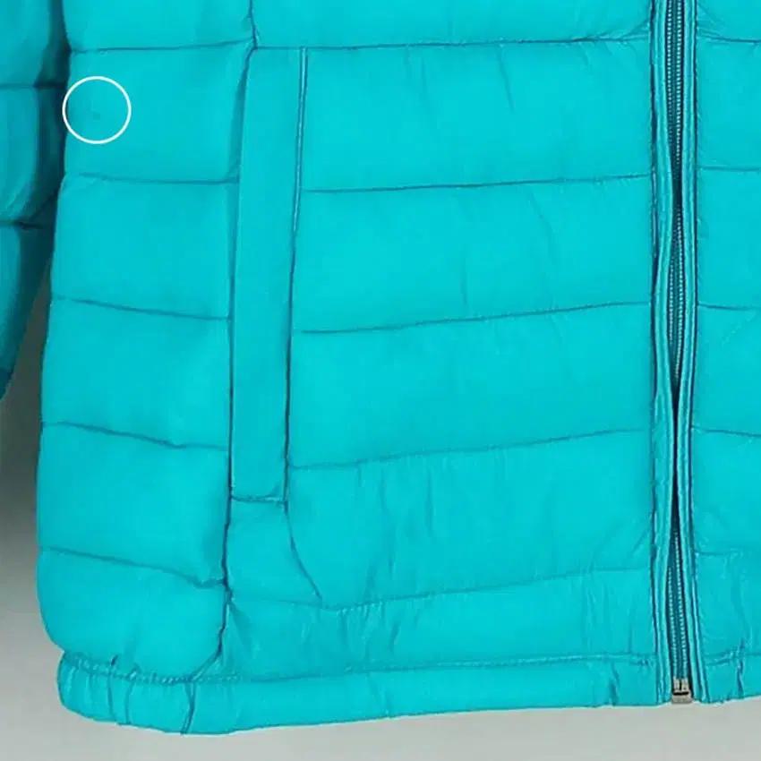 노스페이스 여성 후드탈부착 덕다운 경량패딩 민트 (HU35550) 9